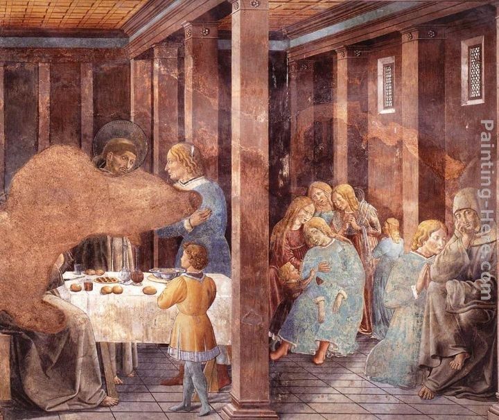 Benozzo di Lese di Sandro Gozzoli Scenes from the Life of St Francis (Scene 8, south wall)